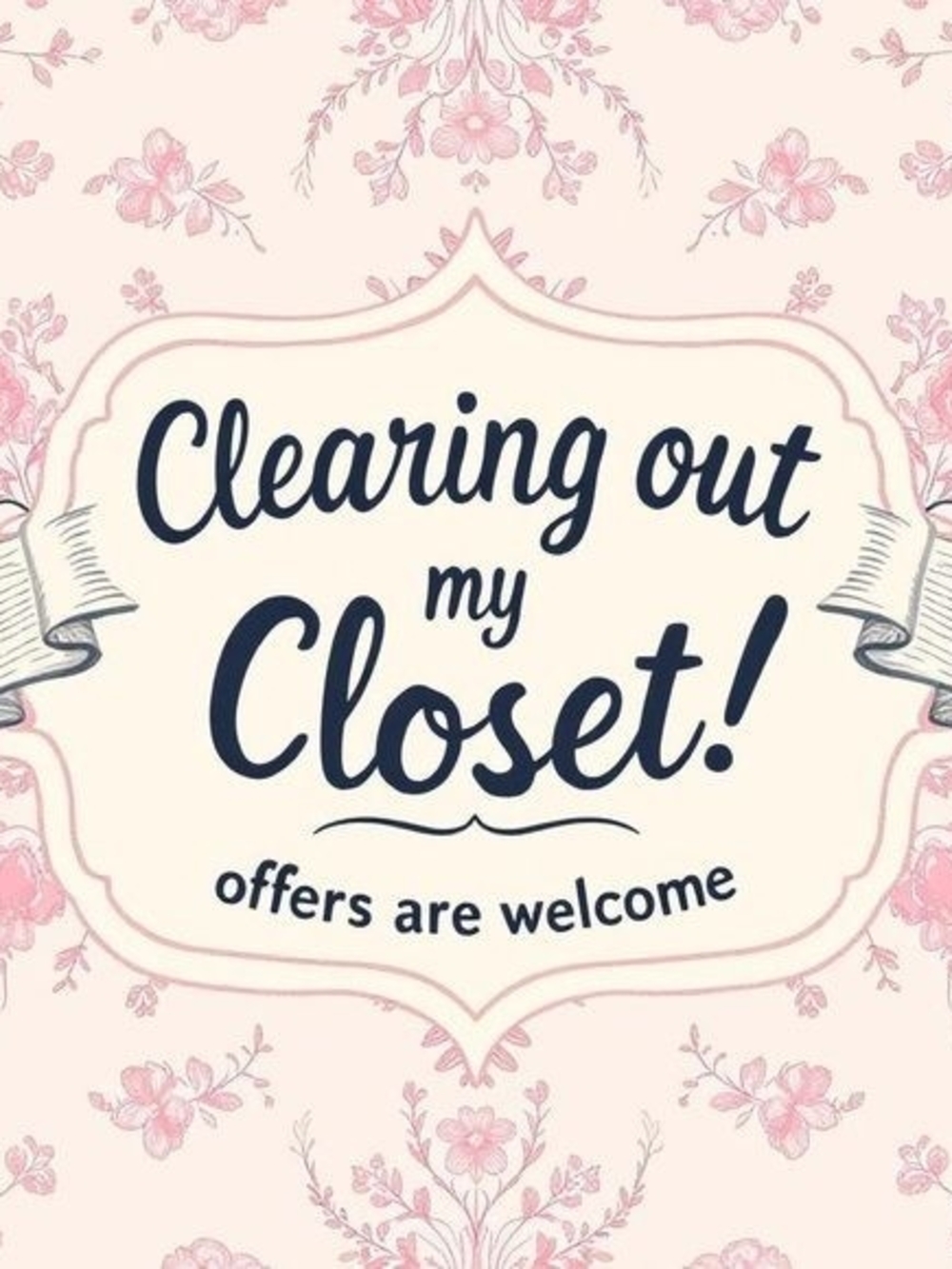 Clearing Out My Closet, Come Make A Deal!!!!!
